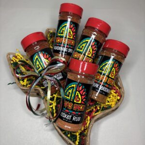 5 Specialty Blends in Texas Shaped Basket.